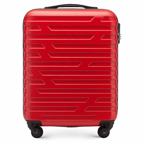 Ryanmax 55x40x20cm 4Wheel Wittchen Ribbed Cabin Bag 2.6Kg Red